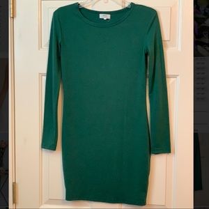 Piko fitted LS dress. Size Small.